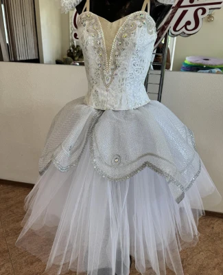Ballet costume Snowflakes Dance Waltz Nutcracker Waltz of the Flowers F 0107C