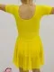 Short sleeve leotard with the skirt A 0007C - image 6
