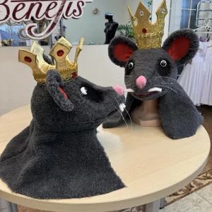 Headdress Rat King Head Mask Mouse Nutcracker Rat Fight S 0093A - image 8