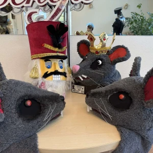 Headdress Rat King Head Mask Mouse Nutcracker Rat Fight S 0093A - image 12