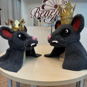 Headdress Rat King Head Mask Mouse Nutcracker Rat Fight S 0093A - image 6