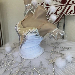 Ballet Costume Snowflakes Scene Snow Marie, Clara The Nutcracker Pas de deux P 0202B - image 6