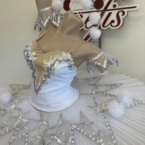 Ballet Costume Snowflakes Scene Snow Marie, Clara The Nutcracker Pas de deux P 0202B - image 7