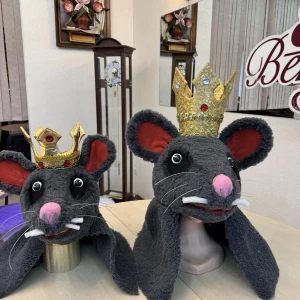 Headdress Rat King Head Mask Mouse Nutcracker Rat Fight S 0093A - image 9