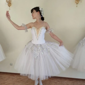 Ballet costume Marie/Clara scene snow 2 act.  snowflakes Nutcracker P 0202A - image 11