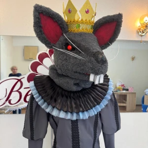 Headdress Rat King Head Mask Mouse Nutcracker Rat Fight S 0093D - image 24
